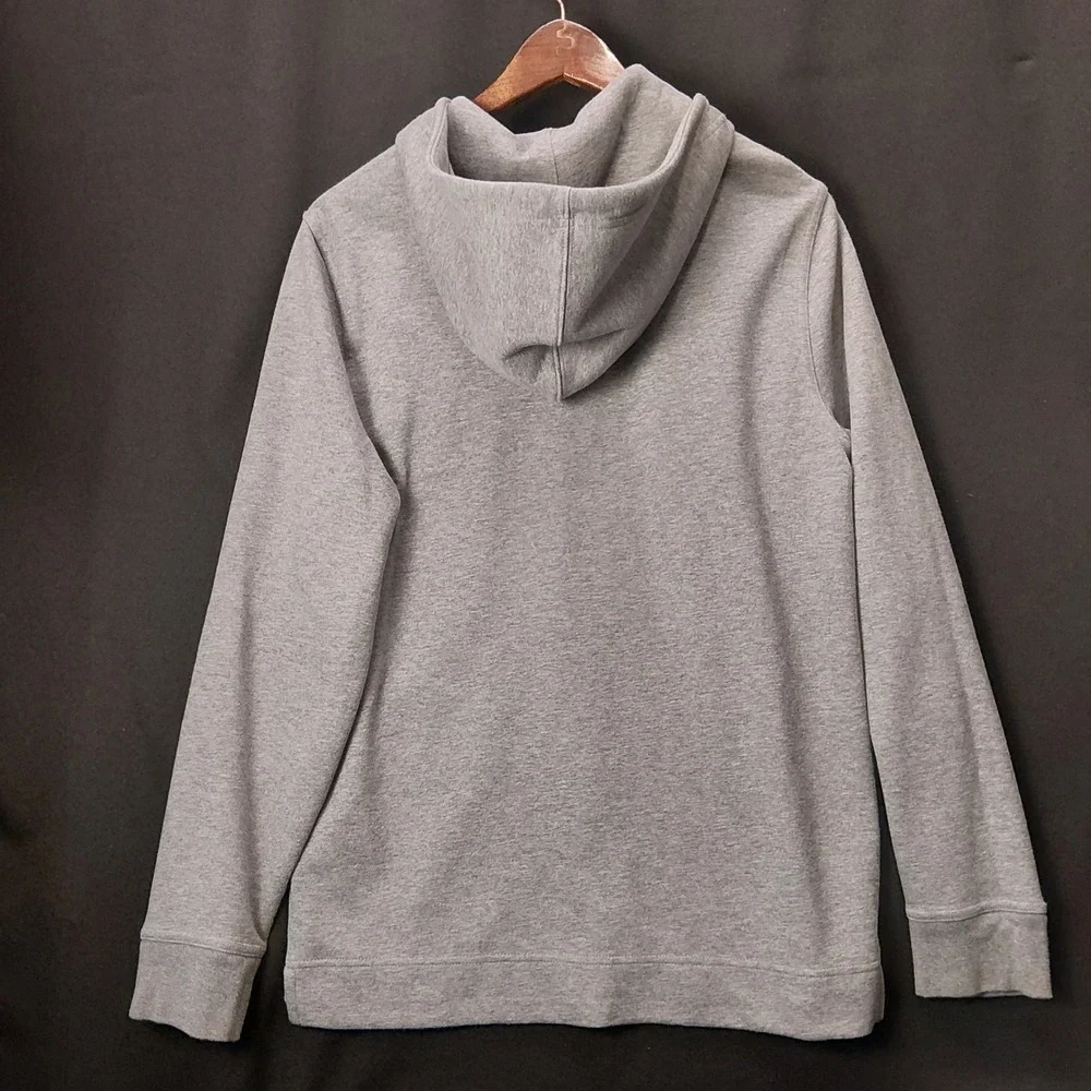 Banana Republic Medium Moisture Wicking Bungee Hoodie Grey Quarter Zip Pullover